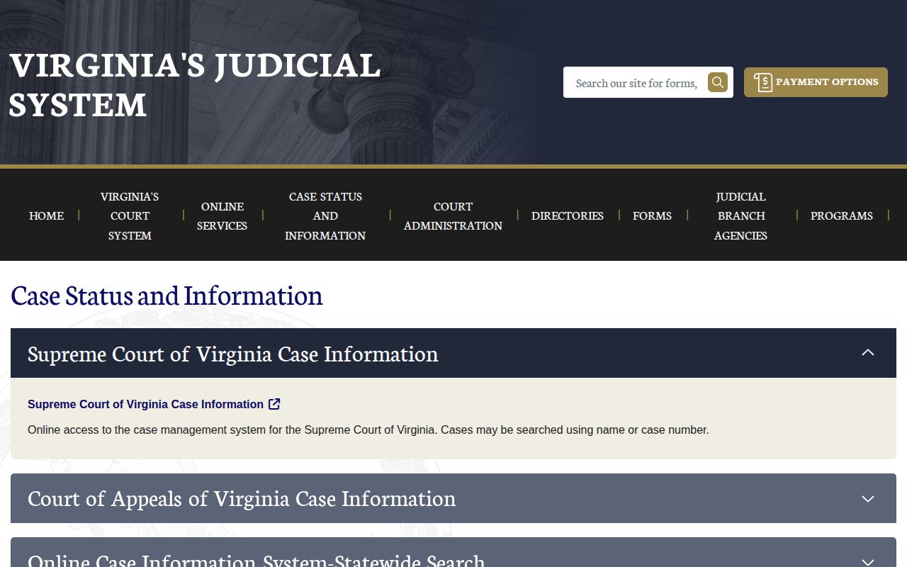 Augusta County court record search for a released inmate case